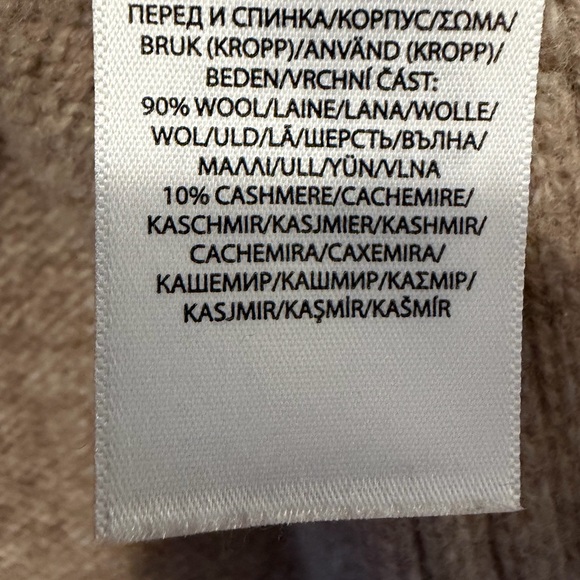 POLO RALPH LAUREN RELAXED TURTLE NECK SWEATER BEIGE WOMENS SMALL WOOL CASHMERE - Picture 6 of 11